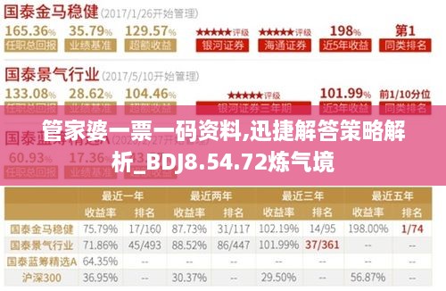 管家婆一票一码资料,迅捷解答策略解析_BDJ8.54.72炼气境