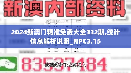 2024新澳门精准免费大全332期,统计信息解析说明_NPC3.15