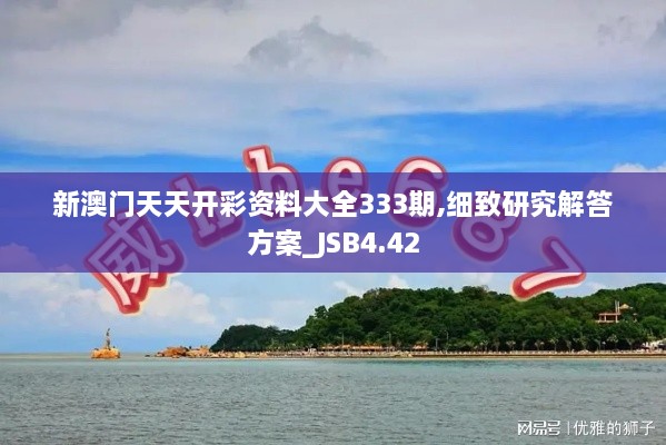 新澳门天天开彩资料大全333期,细致研究解答方案_JSB4.42