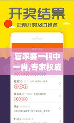 管家婆一码中一肖,专家权威解答_XKI8.48