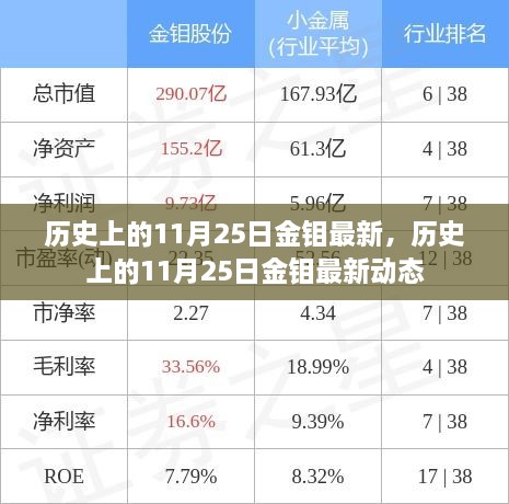 历史上的11月25日金钼最新动态概览