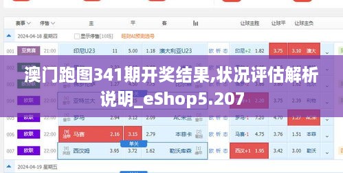 澳门跑图341期开奖结果,状况评估解析说明_eShop5.207