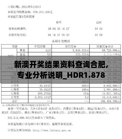 新澳开奖结果资料查询合肥,专业分析说明_HDR1.878