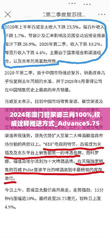 2024年澳门管家婆三肖100%,权威诠释推进方式_Advance5.754