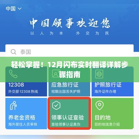 轻松上手！12月闪布实时翻译使用指南详解