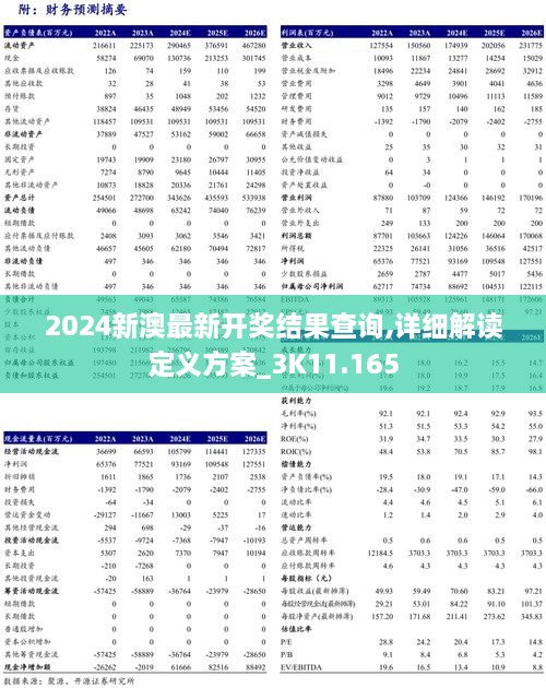 2024新澳最新开奖结果查询,详细解读定义方案_3K11.165