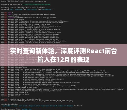 实时查询新体验，深度评测React前台输入在12月的表现