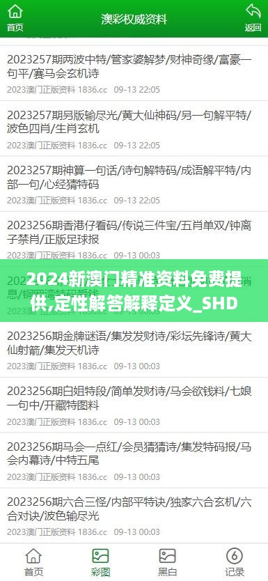 2024新澳门精准资料免费提供,定性解答解释定义_SHD8.503