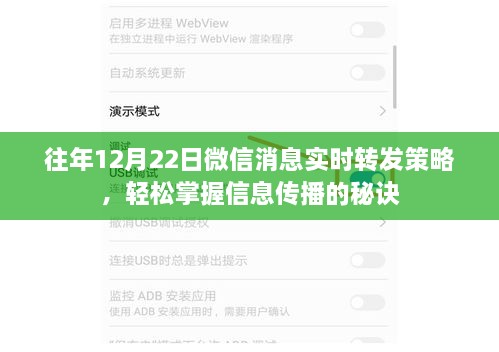 往年12月22日微信消息实时转发策略揭秘，轻松掌握信息传播主动权