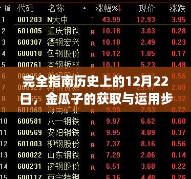 历史上的金瓜子获取与运用详解，完全指南之十二月二十二日篇