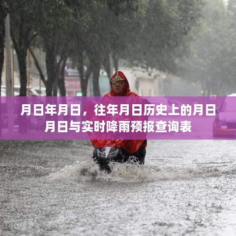 历史降雨数据与实时预报查询表，月日月年的对比与查询