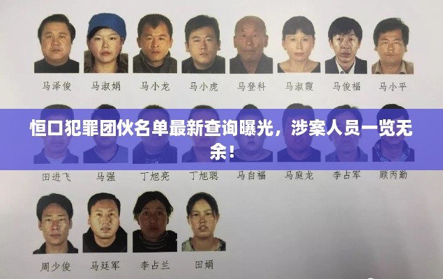 恒口犯罪团伙名单最新查询曝光，涉案人员一览无余！