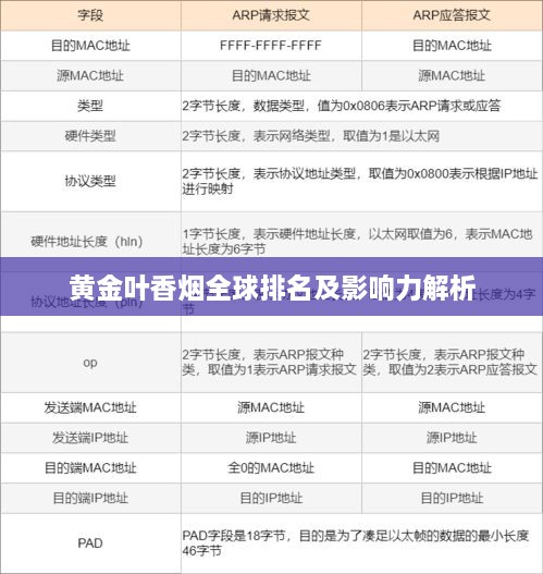 黄金叶香烟全球排名及影响力解析