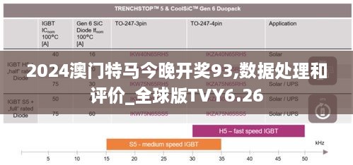 2024澳门特马今晚开奖93,数据处理和评价_全球版TVY6.26