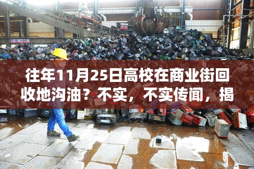 揭秘高校商业街地沟油回收传闻背后的真相——以某校为例