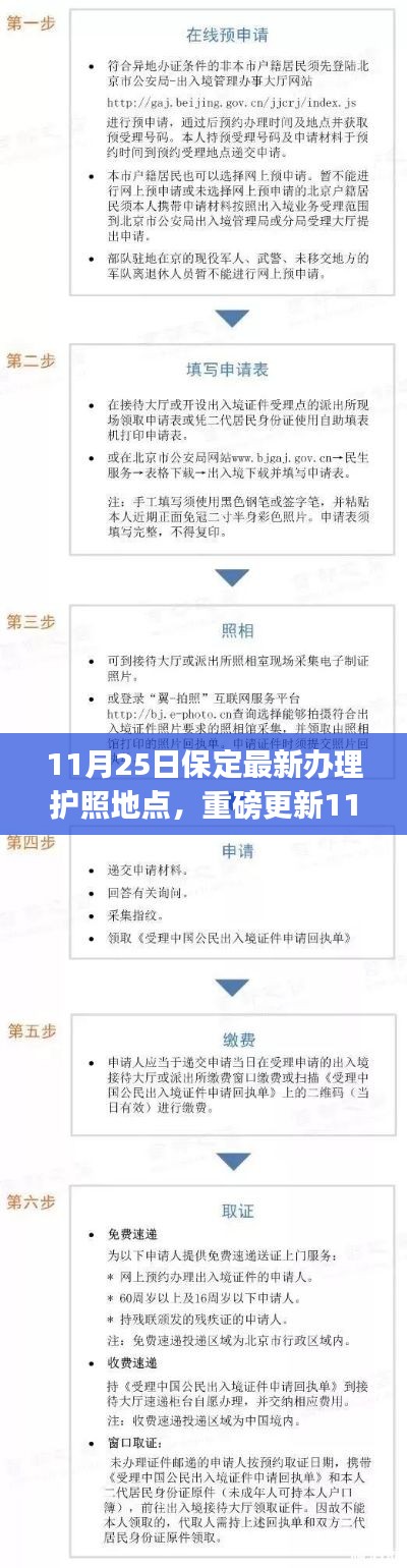 11月25日保定护照办理最新指南，一站式服务助你轻松获取护照办理地点