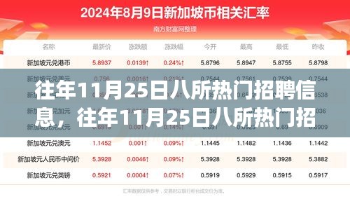 往年11月25日八所热门招聘信息深度解析，特性、用户体验与竞争分析全解析