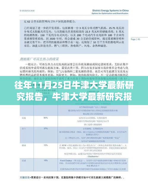 牛津大学历年11月25日研究报告深度解析与成果探究