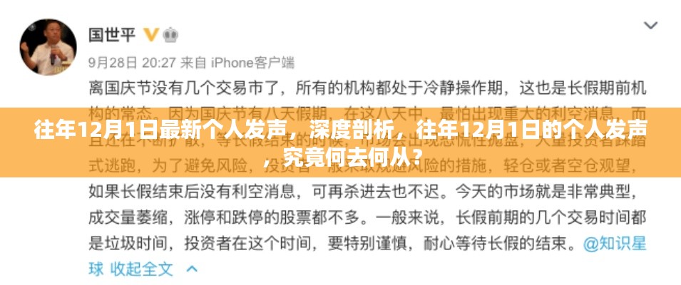 深度剖析，往年12月1日的个人发声何去何从？