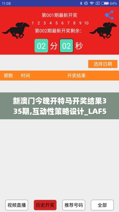 新澳门今晚开特马开奖结果335期,互动性策略设计_LAF57.773酷炫版