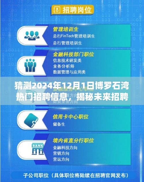 揭秘未来招聘新纪元，博罗石湾热门招聘信息展望与招聘平台新功能预测（2024年12月）