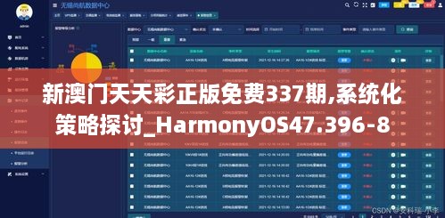 新澳门天天彩正版免费337期,系统化策略探讨_HarmonyOS47.396-8