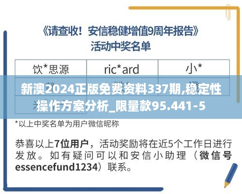 新澳2024正版免费资料337期,稳定性操作方案分析_限量款95.441-5