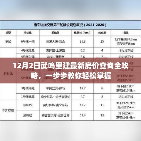 12月2日武鸣里建最新房价查询指南，轻松掌握全攻略