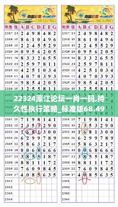 22324濠江论坛一肖一码,持久性执行策略_标准版68.494-7