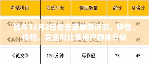 往年12月2日吾当道评测，特性、体验、竞品对比及用户群体深度分析