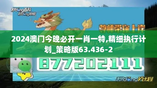 2024澳门今晚必开一肖一特,精细执行计划_策略版63.436-2