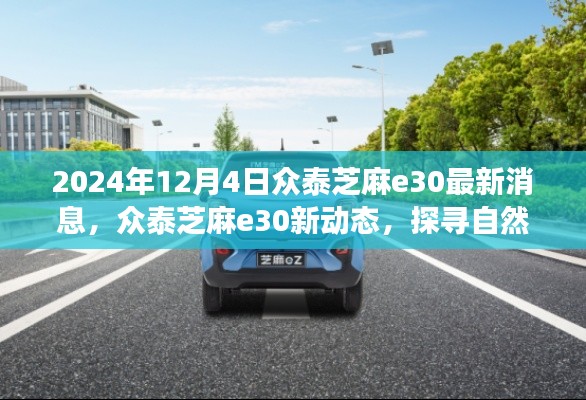 众泰芝麻e30最新动态，探寻自然美景之旅，启程心灵宁静之旅（2024年12月4日）