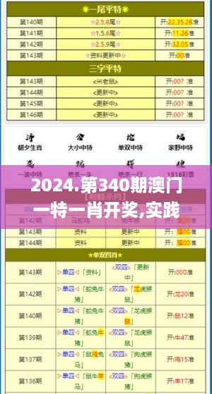 2024.第340期澳门一特一肖开奖,实践评估说明_超值版13.569-4