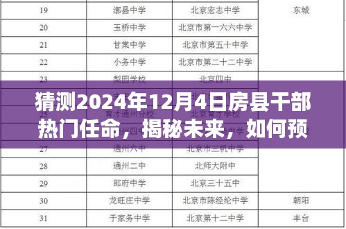 揭秘未来房县干部热门任命，预测与解读的步骤指南（2024年12月4日版）