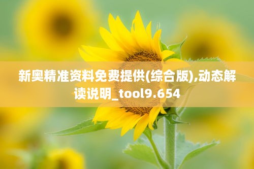 新奥精准资料免费提供(综合版),动态解读说明_tool9.654