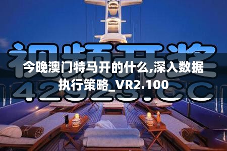 今晚澳门特马开的什么,深入数据执行策略_VR2.100