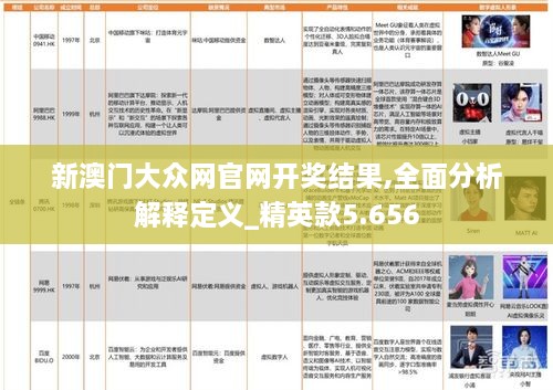 新澳门大众网官网开奖结果,全面分析解释定义_精英款5.656