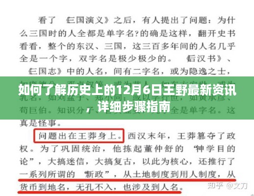 历史上的12月6日王野最新资讯全解析，详细步骤指南