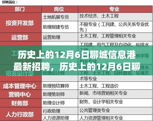 历史上的12月6日聊城信息港招聘回顾，人才与机遇的交汇点探寻