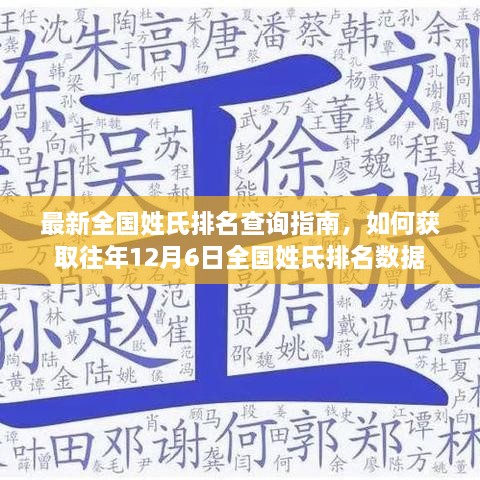 最新全国姓氏排名查询指南，获取往年及最新全国姓氏排名数据（附往年12月6日排名）