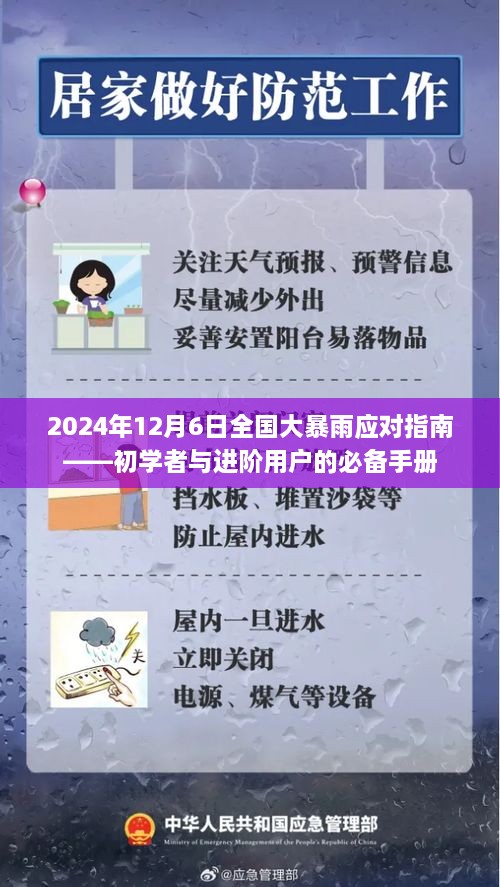 初学者与进阶用户必备的应对指南，全国大暴雨应对手册（2024年12月6日版）