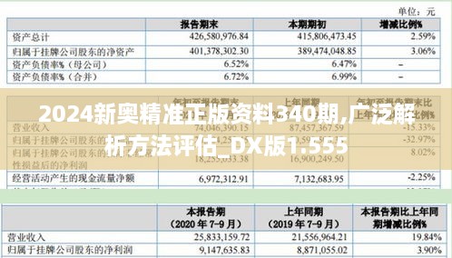 2024新奥精准正版资料340期,广泛解析方法评估_DX版1.555