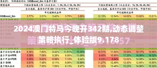 2024澳门特马今晚开342期,动态调整策略执行_体验版9.178