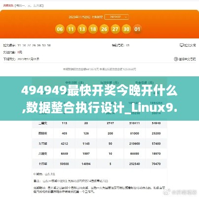 494949最快开奖今晚开什么,数据整合执行设计_Linux9.720