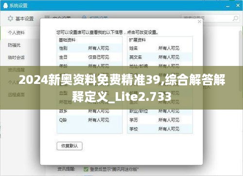 2024新奥资料免费精准39,综合解答解释定义_Lite2.733