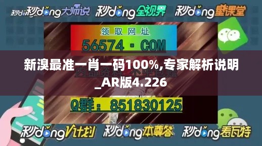 新溴最准一肖一码100%,专家解析说明_AR版4.226