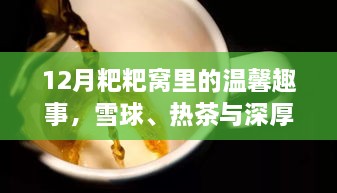 12月粑粑窝里的温馨时光，雪球、热茶与友情的交织