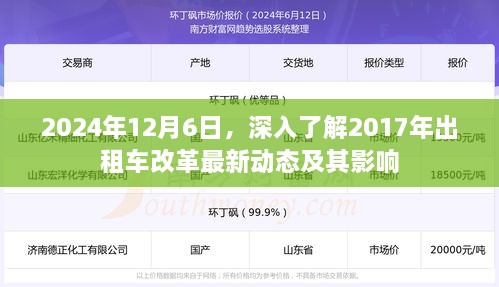 2024年回顾，2017年出租车改革的最新动态及其长远影响