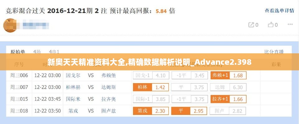 新奥天天精准资料大全,精确数据解析说明_Advance2.398