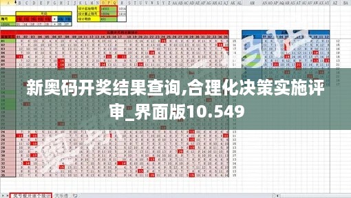 新奥码开奖结果查询,合理化决策实施评审_界面版10.549